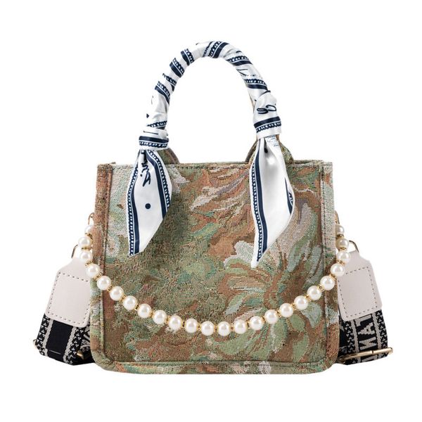 vintage designer bag women's new pearl chain single shoulder oil painting silk scarf luxury designer handbag leather messenger bags fem
vintage designer bag women's new pearl chain single shoulder oil painting silk scarf luxury designer handbag leather messenger bags fem