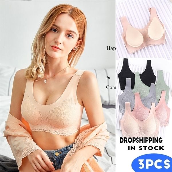 dorp 3pcs/lot latex plus size latex bra seamless bras for women underwear bh push up bralette with pad vest bra 220513, Red;black
dorp 3pcs/lot latex plus size latex bra seamless bras for women underwear bh push up bralette with pad vest bra 220513, Red;black