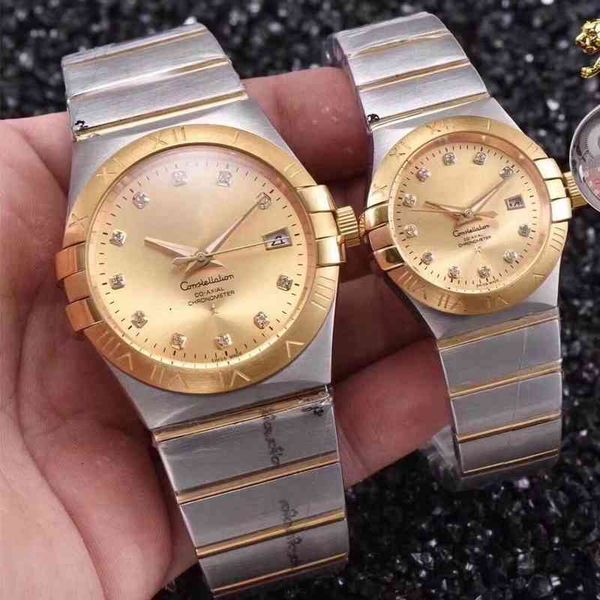 european milan double eagle constellation series watch female steel band mechanical couple move, Slivery;brown
european milan double eagle constellation series watch female steel band mechanical couple move, Slivery;brown