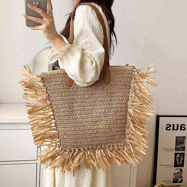 tassels straw weaving tote for women high-capacity handbags hollow shoulder bags ladies summer fashion underarm purses ins 220519
tassels straw weaving tote for women high-capacity handbags hollow shoulder bags ladies summer fashion underarm purses ins 220519