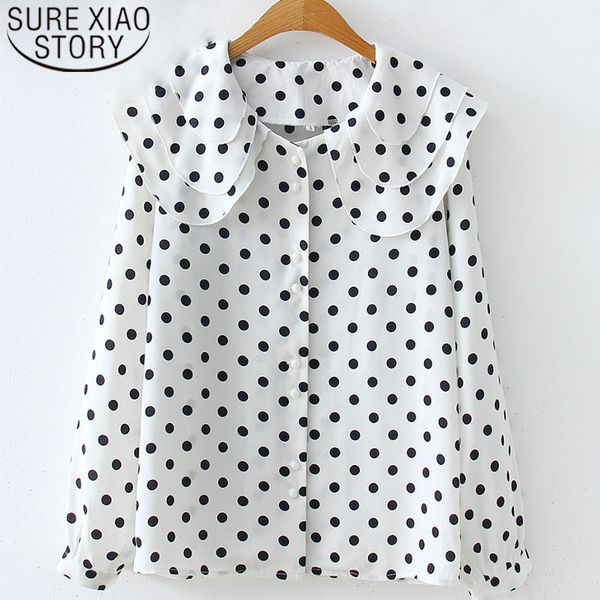 women blouses women shirts korean fashion clothing harajuku womens polka dot chiffon blouse full 2788 50 210510, White
women blouses women shirts korean fashion clothing harajuku womens polka dot chiffon blouse full 2788 50 210510, White