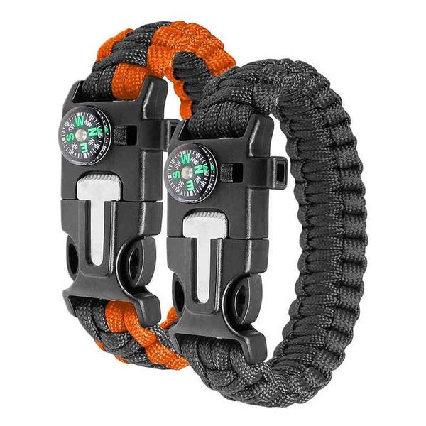 five in one emergency umbrella rope multifunctional bracelet field survival and cape tactics fire taking compass seven core lifeline, Golden;silver
five in one emergency umbrella rope multifunctional bracelet field survival and cape tactics fire taking compass seven core lifeline, Golden;silver