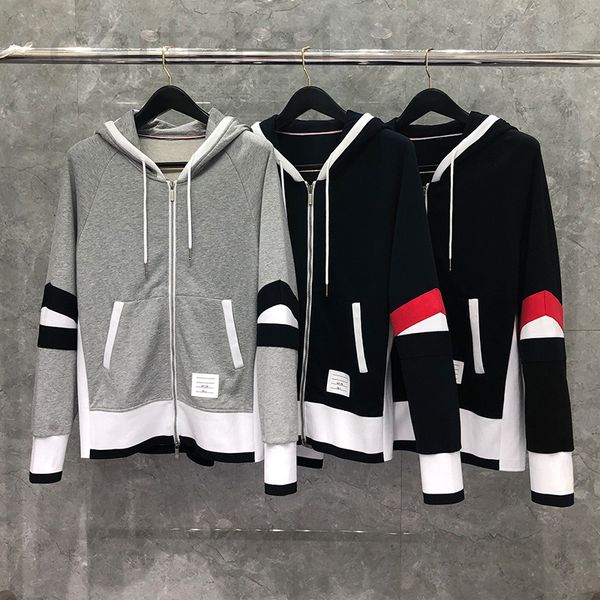 men's hoodies & sweatshirts designer dongguan brand daizhiying tb zipper cardigan men's and women's sleeve splicing 138v2022, Black
men's hoodies & sweatshirts designer dongguan brand daizhiying tb zipper cardigan men's and women's sleeve splicing 138v2022, Black
