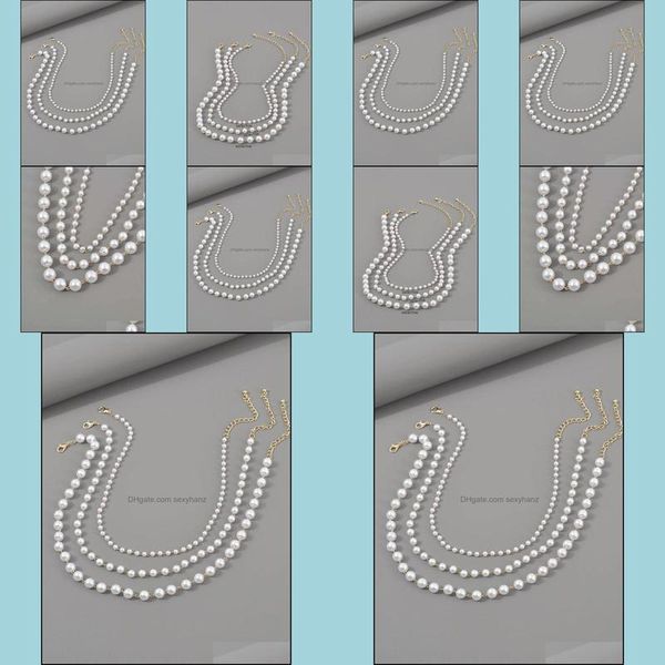 other necklaces pendants jewelry 3pcs/set boho mti layered imitation pearl choker necklace statement short collar clavicle necklac dh4xu, Silver
other necklaces pendants jewelry 3pcs/set boho mti layered imitation pearl choker necklace statement short collar clavicle necklac dh4xu, Silver