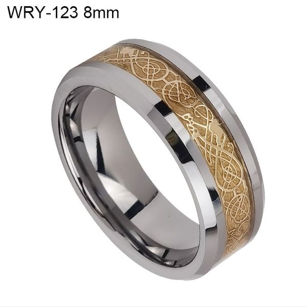 china gold dragon inlay tungsten carbide ring 8mm and 6mm in stock size 5 to size 15, Silver
china gold dragon inlay tungsten carbide ring 8mm and 6mm in stock size 5 to size 15, Silver