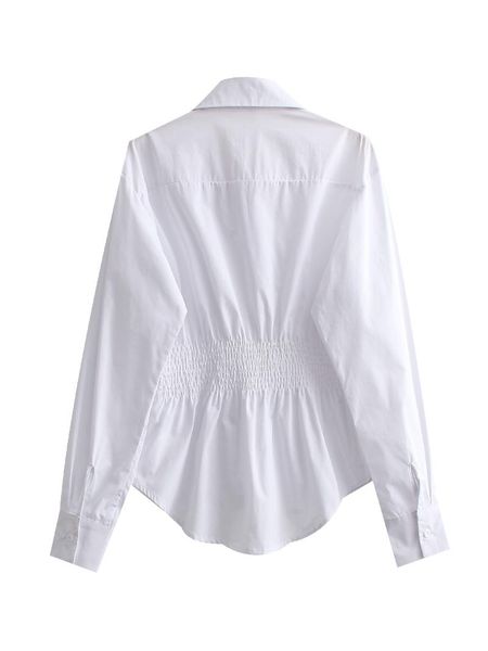 women's blouses & shirts 2022 spring summer women female polyester shirt brand blouse outwear, White
women's blouses & shirts 2022 spring summer women female polyester shirt brand blouse outwear, White