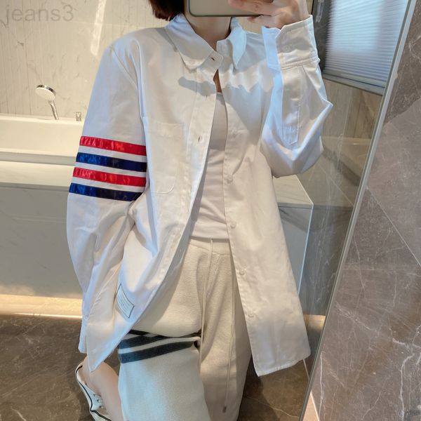 women's polos designer tb three-dimensional color bar white shirt men's and women's same oxford spinning leisure ol workplace
women's polos designer tb three-dimensional color bar white shirt men's and women's same oxford spinning leisure ol workplace