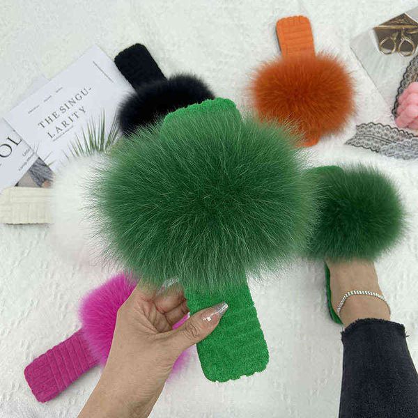 real fur slides cotton fabric summer fluffy slippers ladies luxury house flats shoes 2022 natural raccoon fur flip flops women y220719, Black
real fur slides cotton fabric summer fluffy slippers ladies luxury house flats shoes 2022 natural raccoon fur flip flops women y220719, Black