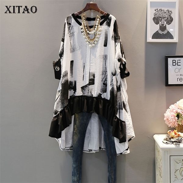 xitao pullover women europe fashion new spring summer oneck short sleeve print irregular long casual tshirt lyh3419 210317, White
xitao pullover women europe fashion new spring summer oneck short sleeve print irregular long casual tshirt lyh3419 210317, White