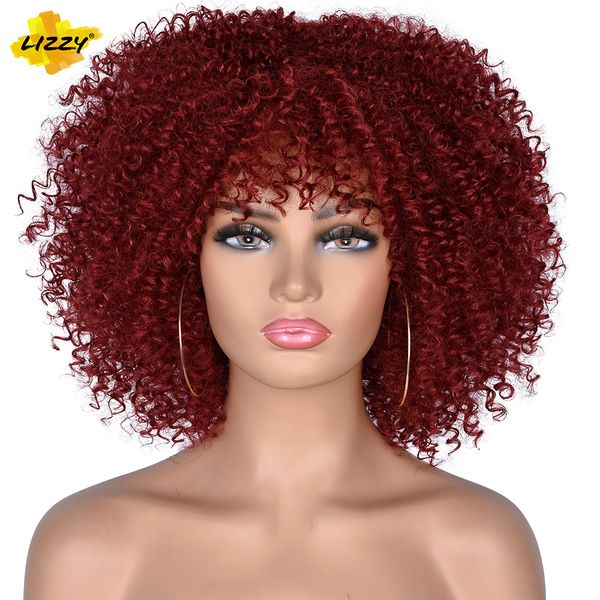 lx brand short hair afro kinky curly wigs with bangs for women african synthetic ombre brown glueless cosplay wigs heat resistant lizzyfacto, Black
lx brand short hair afro kinky curly wigs with bangs for women african synthetic ombre brown glueless cosplay wigs heat resistant lizzyfacto, Black