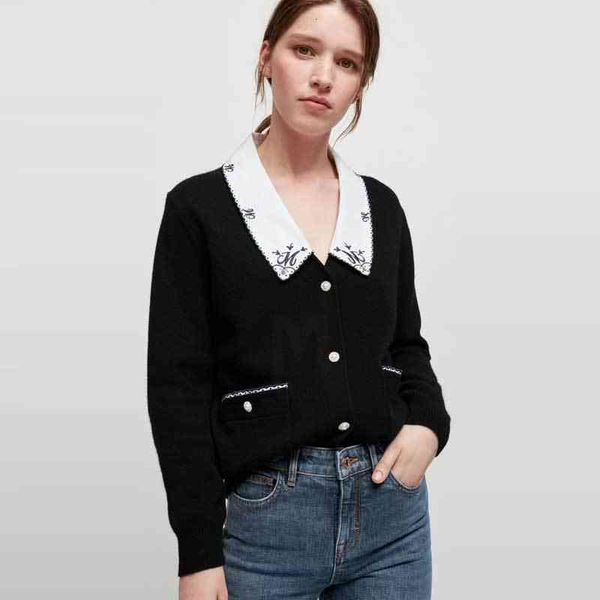 women's knits & tees fadan family autumn and winter women's embroidery lace contrast color v-neck straight knit cardigan, White
women's knits & tees fadan family autumn and winter women's embroidery lace contrast color v-neck straight knit cardigan, White