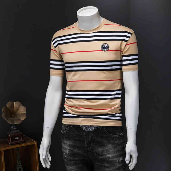 men's fashion personality trend new short-sleeved brand wholesale 2022 summer stripe plaid short sleeve t-shirt round neck casual embro, White;black
men's fashion personality trend new short-sleeved brand wholesale 2022 summer stripe plaid short sleeve t-shirt round neck casual embro, White;black