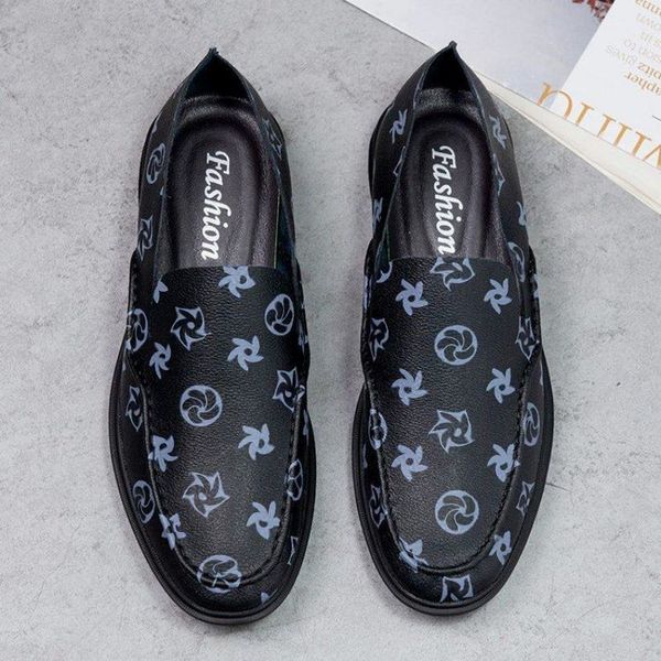casual fashion men shoes pu leather solid color round toe flat heel comfortable breathable lightweight printing youth trend simple peas shoe, Black
casual fashion men shoes pu leather solid color round toe flat heel comfortable breathable lightweight printing youth trend simple peas shoe, Black