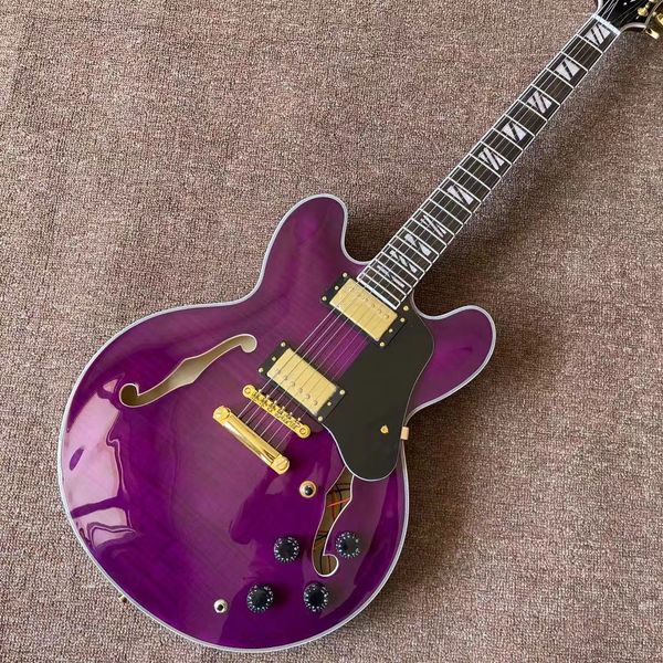 custom shop f hollow body jazz electric guitar purple color tiger flame jazz gitaar rosewood fingerboard pickup
custom shop f hollow body jazz electric guitar purple color tiger flame jazz gitaar rosewood fingerboard pickup