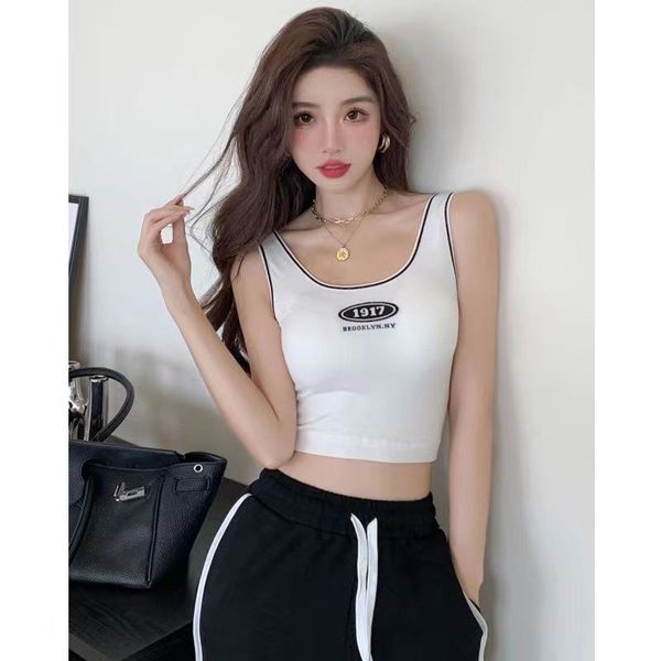 high-quality women's knits designer retro u-neck ff letter jacquard knitted slim-fit camisole size s-l, Black;white
high-quality women's knits designer retro u-neck ff letter jacquard knitted slim-fit camisole size s-l, Black;white