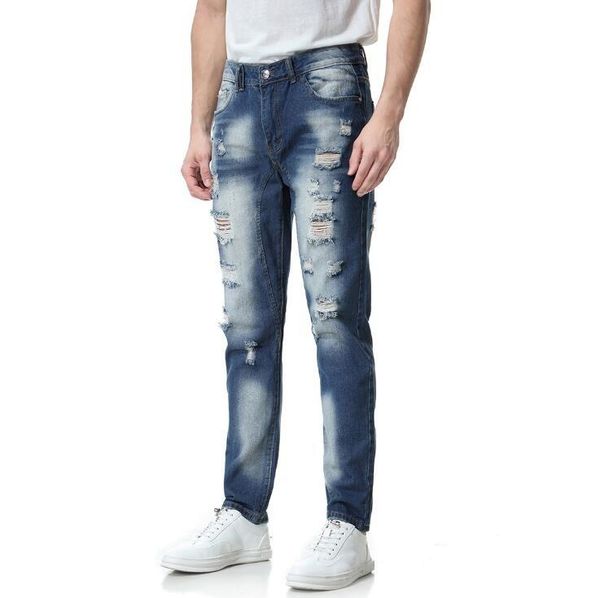 men's jeans brand men's fashion men business casual stretch slim personality hole male classic trousers denim pantsmen's, Blue
men's jeans brand men's fashion men business casual stretch slim personality hole male classic trousers denim pantsmen's, Blue