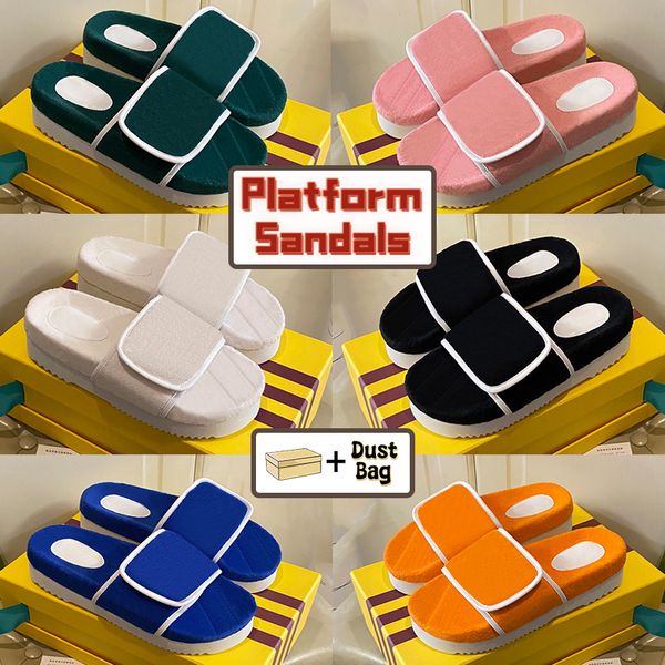 with box mens designer slippers men women beach sandals xad cotton sponge magic tape embossed shoes platform slides summer shoe, Black
with box mens designer slippers men women beach sandals xad cotton sponge magic tape embossed shoes platform slides summer shoe, Black