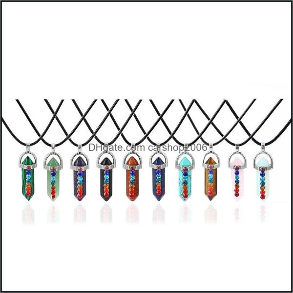 pendant necklaces pendants jewelry hexagonal prism crystal quartz natural stone 7 chakra necklace with 50cm stainless steel chain drop del, Silver
pendant necklaces pendants jewelry hexagonal prism crystal quartz natural stone 7 chakra necklace with 50cm stainless steel chain drop del, Silver
