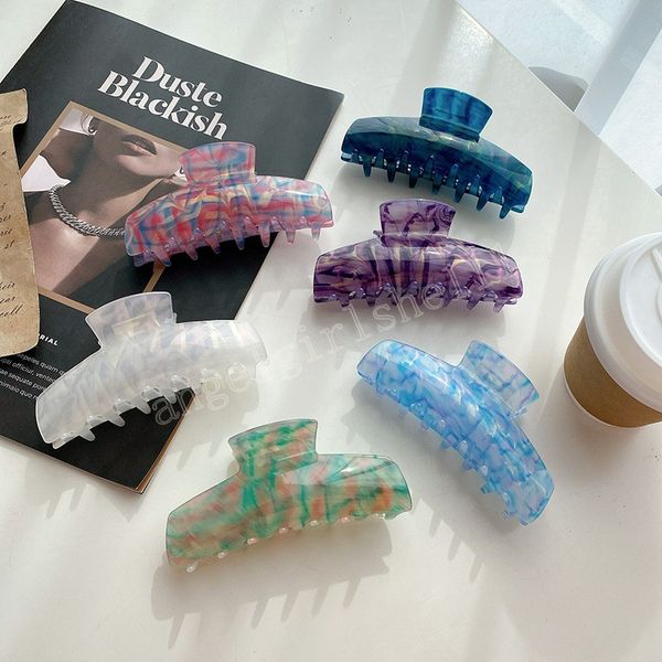 korean pink blue purple gradients acetate hair claw clips 12cm exquisite vintage acrylic hair accessories for women girls, Slivery;white
korean pink blue purple gradients acetate hair claw clips 12cm exquisite vintage acrylic hair accessories for women girls, Slivery;white