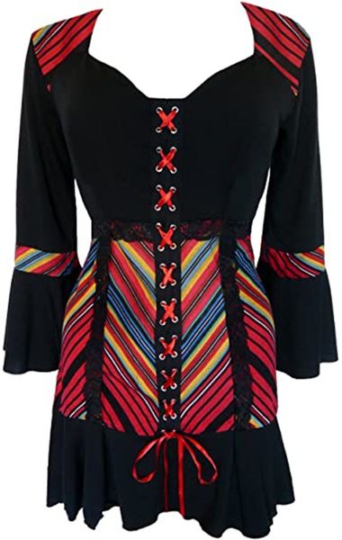 & tees victorian gothic bohemian plus-size cabaret bodice, White 
& tees victorian gothic bohemian plus-size cabaret bodice, White