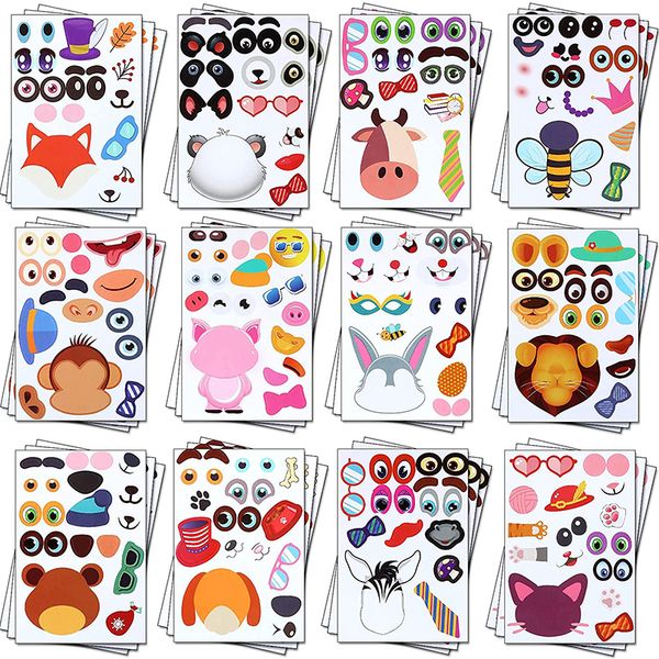 children diy puzzle sticker games 12 animals face funny assemble jigsaw stickers kids educational toys boys girls gifts
children diy puzzle sticker games 12 animals face funny assemble jigsaw stickers kids educational toys boys girls gifts