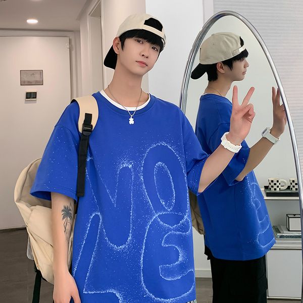2022 summer new men's t-shirts fashion casual round neck printing short sleeve loose trend pure cotton street style couple clothes whit, White;black
2022 summer new men's t-shirts fashion casual round neck printing short sleeve loose trend pure cotton street style couple clothes whit, White;black
