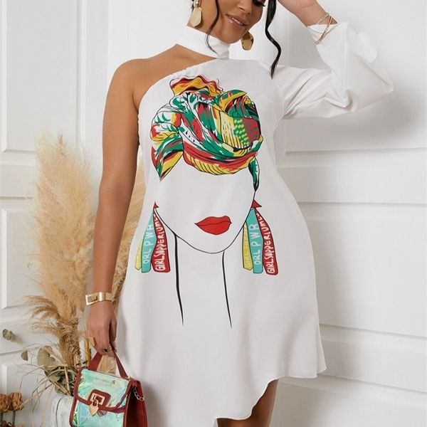lw summer dress asymmetrical ruffle print one shoulder hollowedout vestidos white dresses for women 220622, Black;gray
lw summer dress asymmetrical ruffle print one shoulder hollowedout vestidos white dresses for women 220622, Black;gray