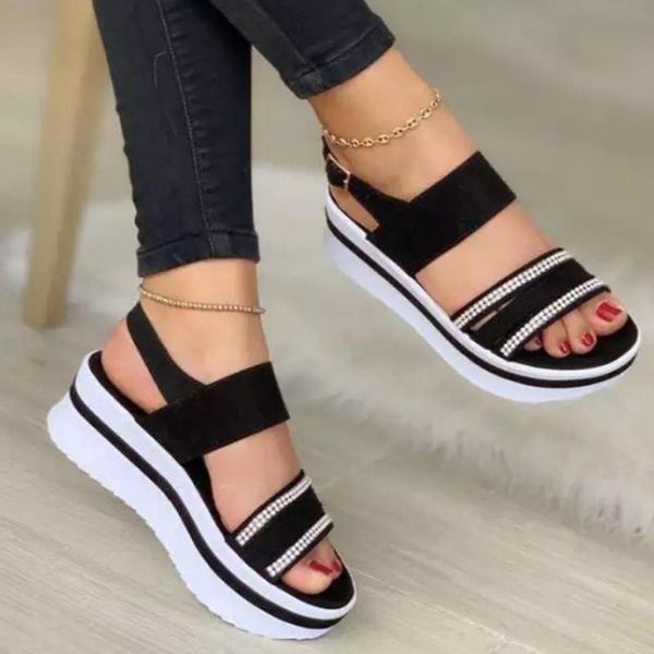 sandals women shoes 2022 open toe thick bottom walking breathable platform light footwearsandals, Black
sandals women shoes 2022 open toe thick bottom walking breathable platform light footwearsandals, Black