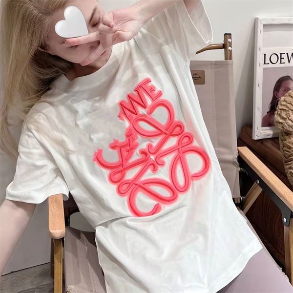 correct loe women's summer new phosphor short sleeve t-shirt loose casual embroidery round neck, White
correct loe women's summer new phosphor short sleeve t-shirt loose casual embroidery round neck, White