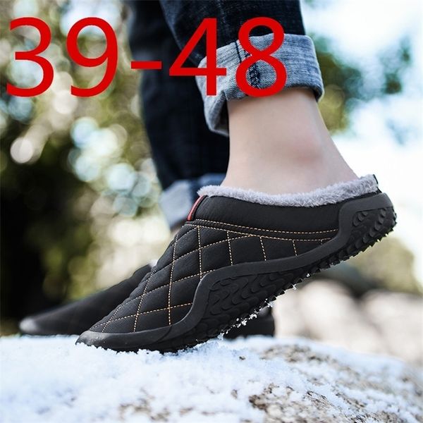 big size 3948 lazy cotton slippers men winter outdoor men shoes waterproof coldproof casual shoes men plush warm man footwear 201023, Black
big size 3948 lazy cotton slippers men winter outdoor men shoes waterproof coldproof casual shoes men plush warm man footwear 201023, Black