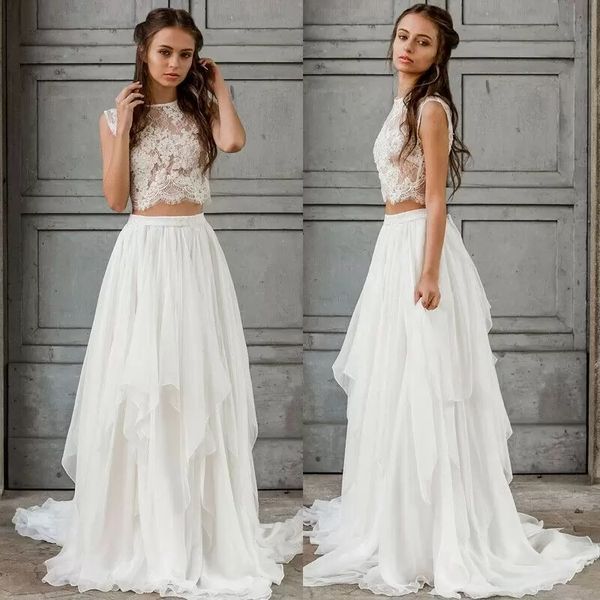 custom made two piece boho wedding dress 2021 crop chiffon summer beach garden bride dresses floor length bohemian country bridal gown zippe, White
custom made two piece boho wedding dress 2021 crop chiffon summer beach garden bride dresses floor length bohemian country bridal gown zippe, White