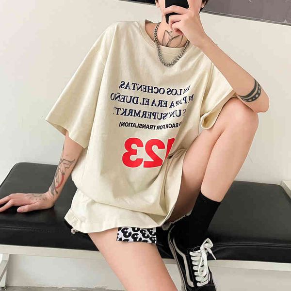 women's t-shirt 2022 summer couple high street loose letters used washing water superimposed knight printed short sleeve t-shirt men gy, White
women's t-shirt 2022 summer couple high street loose letters used washing water superimposed knight printed short sleeve t-shirt men gy, White