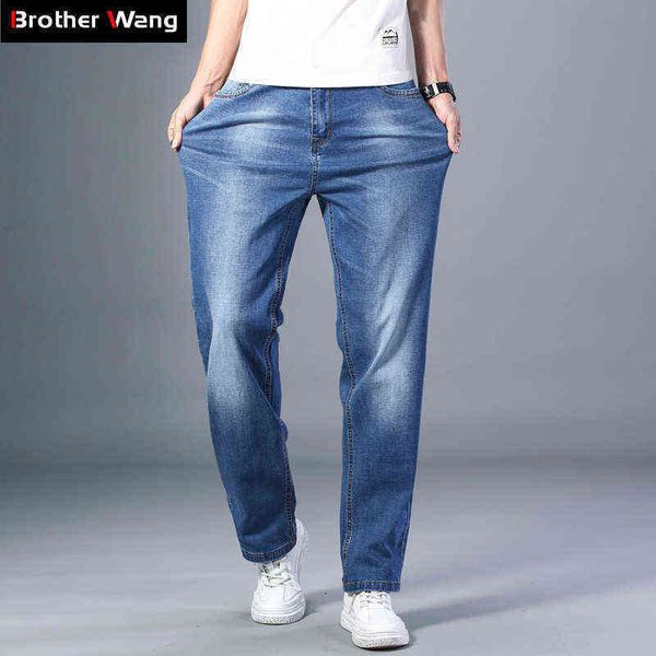 men jeans 7 colors available men's thin straight leg loose jeans 2022 summer new classic style advanced stretch pants male brand 22 122, Blue
men jeans 7 colors available men's thin straight leg loose jeans 2022 summer new classic style advanced stretch pants male brand 22 122, Blue