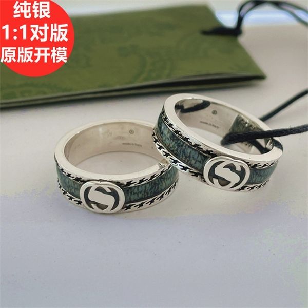10% off jewelry the new gutta percha marble green enamel men and women with the same style lovers personalized old index finger ring, Silver
10% off jewelry the new gutta percha marble green enamel men and women with the same style lovers personalized old index finger ring, Silver