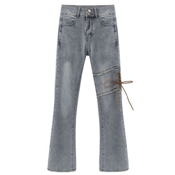 sabinax 2022 spring summer women new fashion high-waisted strappy micro-flare jeans slim fit straight trousers casual pants t220728, Blue
sabinax 2022 spring summer women new fashion high-waisted strappy micro-flare jeans slim fit straight trousers casual pants t220728, Blue