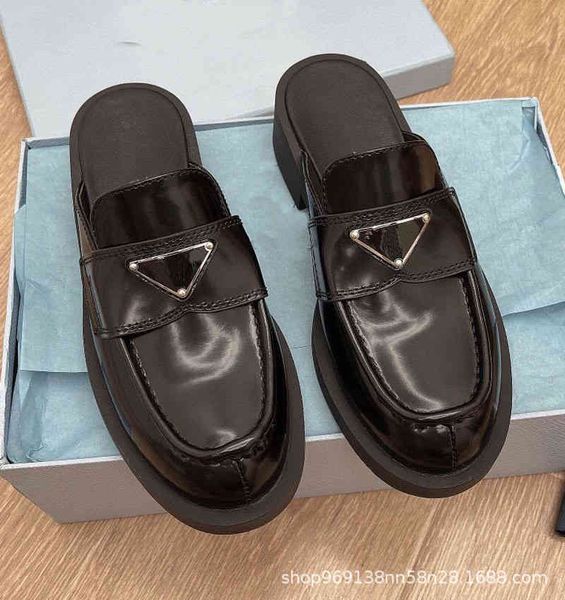 sandals summer round head baotou back leather simple and comfortable fashion half slippers muller shoes for women, Black
sandals summer round head baotou back leather simple and comfortable fashion half slippers muller shoes for women, Black