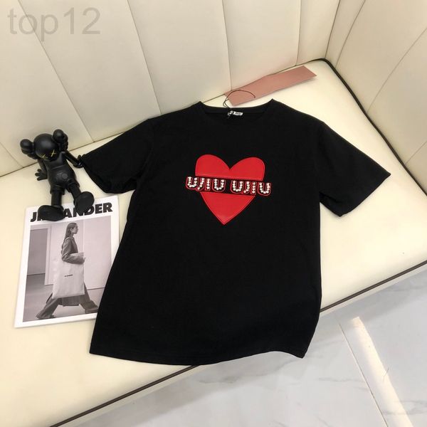 women's t-shirt designer chaopai 22 spring and summer new niche design collage love craft manual bead ordering versatile loose casual t, White
women's t-shirt designer chaopai 22 spring and summer new niche design collage love craft manual bead ordering versatile loose casual t, White