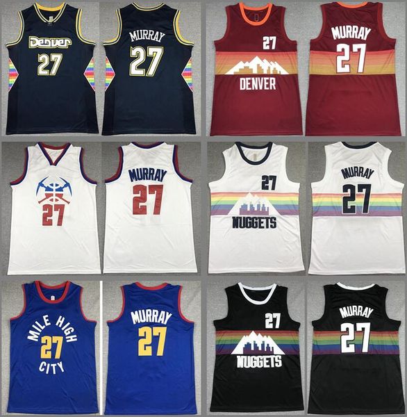 basketball jerseys jamal murray jersey, Black;red