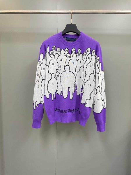 2022 autumn and winter new designer sweater us size fashion contrasting color sweaters wool luxury mens sweaters, White;black
2022 autumn and winter new designer sweater us size fashion contrasting color sweaters wool luxury mens sweaters, White;black
