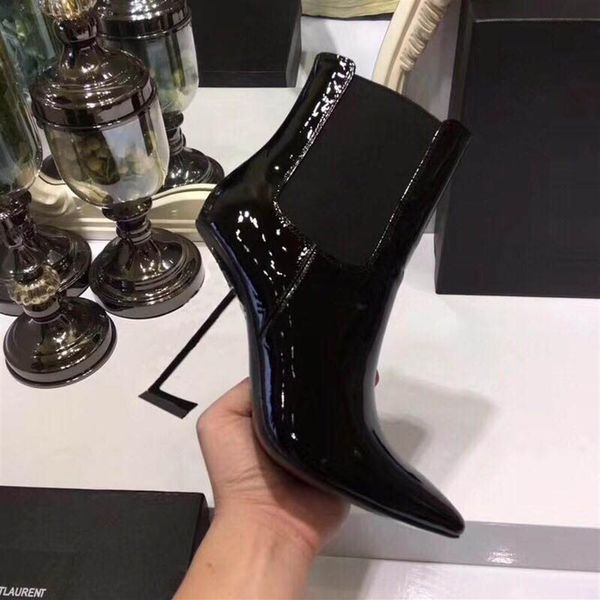 2018 new high heeled pointy short boots fashionable simple multicolored goddess designer ladies' boots size 35-40 267p, Black
2018 new high heeled pointy short boots fashionable simple multicolored goddess designer ladies' boots size 35-40 267p, Black