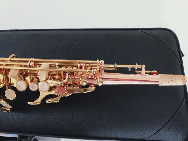 professional level soprano saxophone brass phosphorus copper powdertube gold key sax with mouthpiece reeds
professional level soprano saxophone brass phosphorus copper powdertube gold key sax with mouthpiece reeds