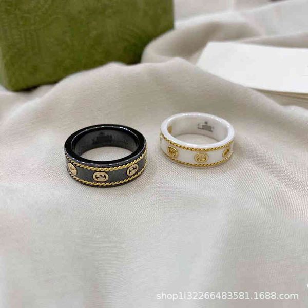 2023 designer new fashion jewelry 925 double letter black and white ceramic bee planet color diamond love couple ring, Silver
2023 designer new fashion jewelry 925 double letter black and white ceramic bee planet color diamond love couple ring, Silver