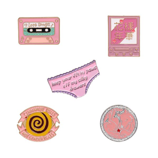 cartoon creative pink alloy brooch 5pcs set feminism letter enamel color retention plating badges women's equal rights pin denim shirt, Gray
cartoon creative pink alloy brooch 5pcs set feminism letter enamel color retention plating badges women's equal rights pin denim shirt, Gray