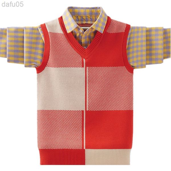 2022 spring boys sweater knitted splicing design kids shirt collar sweater cotton for children age 4 6 8 10 12 14 year wear l220803, Blue
2022 spring boys sweater knitted splicing design kids shirt collar sweater cotton for children age 4 6 8 10 12 14 year wear l220803, Blue
