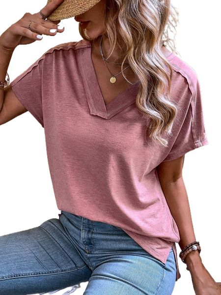 batwing sleeve seam detail tee u4hj#, White
batwing sleeve seam detail tee u4hj#, White