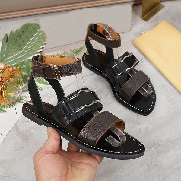 women's leather sandals fashion embroidered flat shoes luxury designer shoes party show casual shoe delivery box size 35-42, Black
women's leather sandals fashion embroidered flat shoes luxury designer shoes party show casual shoe delivery box size 35-42, Black