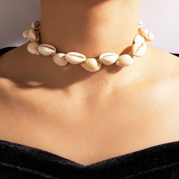 beach style choker necklaces irregular shell single-layer necklaces alloy clavicle chains for women, Golden;silver
beach style choker necklaces irregular shell single-layer necklaces alloy clavicle chains for women, Golden;silver