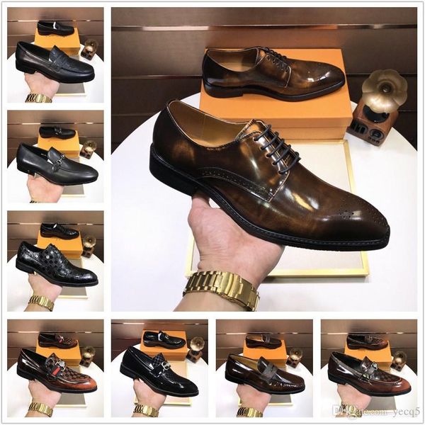 g1 designer new formal pointed toe luxury dress shoes fashion men loafers patent leather oxford shoes for mens mariage wedding shoe a2, Black
g1 designer new formal pointed toe luxury dress shoes fashion men loafers patent leather oxford shoes for mens mariage wedding shoe a2, Black