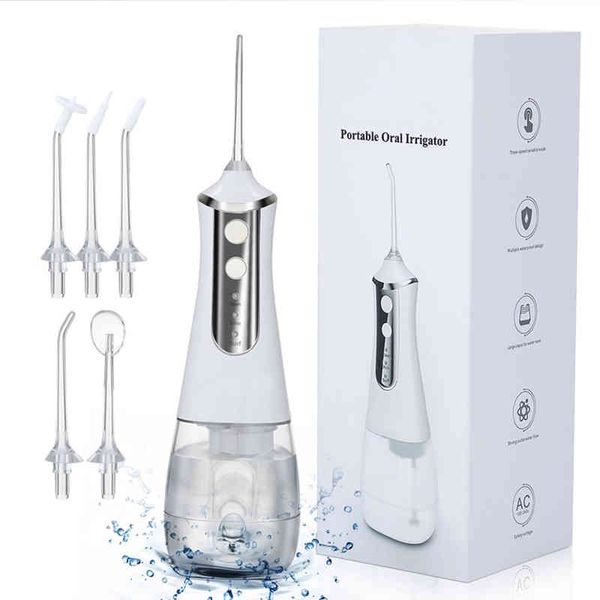 5 modes oral irrigator usb rechargeable water floss portable dental flosser jet 350ml teeth cleane 220510
5 modes oral irrigator usb rechargeable water floss portable dental flosser jet 350ml teeth cleane 220510