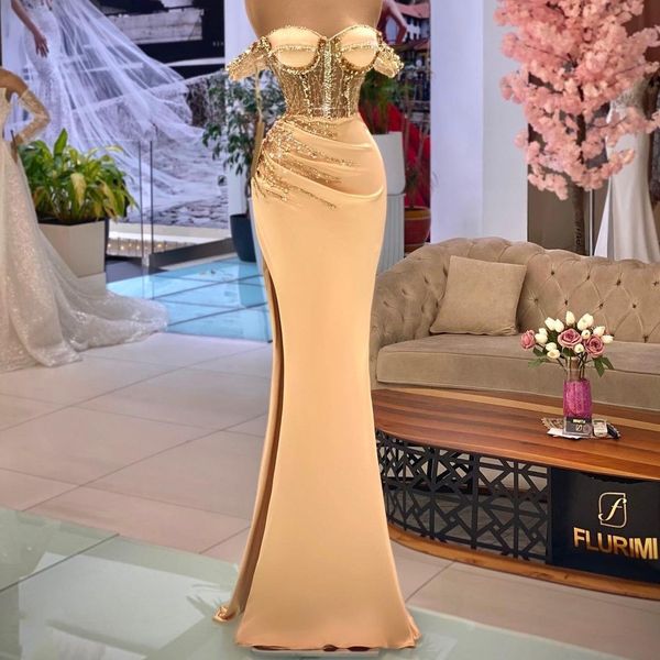 2022 prom dresses off the shoulder women's evening gowns pleat lace beading side split party cocktail dress vestido de novia, Black
2022 prom dresses off the shoulder women's evening gowns pleat lace beading side split party cocktail dress vestido de novia, Black
